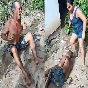 Mean Pedo Brutalized by Relatives of 6yo Girl He Touched.