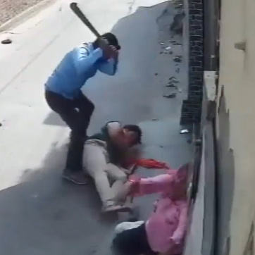 Evil Man Brutally Hacks Wife And Mother In Law In Broad Daylight (Two Angles)