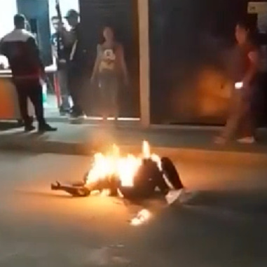 Female Extortionist Suffers In Flames