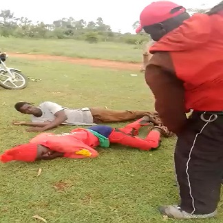 Two Pathetic Thieves Cruelly Flogged By Angry Man (Fixed)