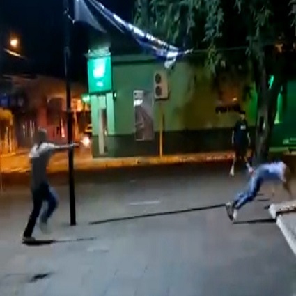 Gunman Chases Murders His Vicitm and Kicks Him In the Ass Just to Make Sure