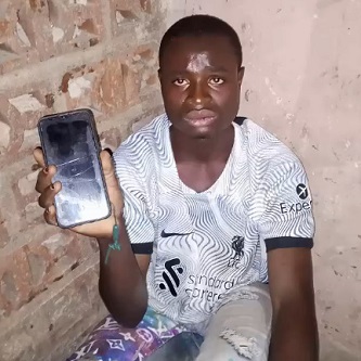 Nigerian Criminal Caught With Someone's Phone