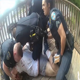 Agressive Suspect Tased & Punched By Bakersfield Officers