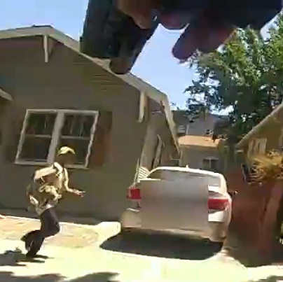 Fleeing Armed Female Shot By Police After Waving Gun Around.