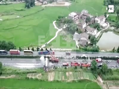Truck accident in China 
