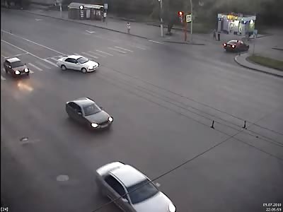 Speeding biker killed by car 