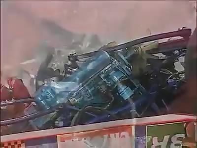 Crazy racing accident 