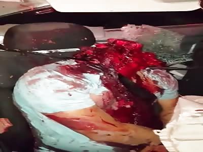 Decapitated Body Inside of Vehicle After Fatal Crash in Cuiaba, Brazil