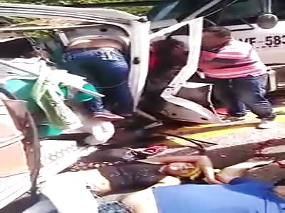 Crazy car accident many dead 