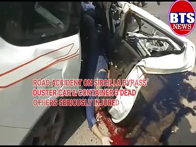 Road accident on Sircilla
