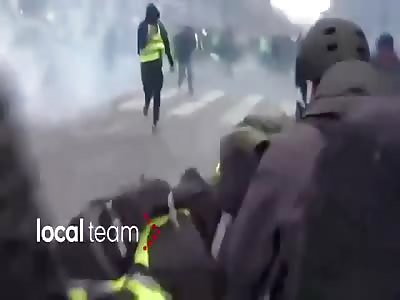 Paris flashball headshot