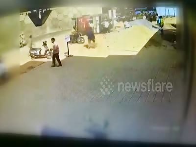 Truck topples mysteriously killing one person in India