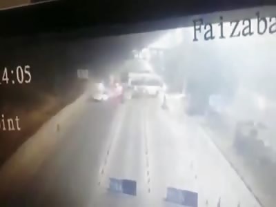Tragic car accident on Kashmir highway Islamabad