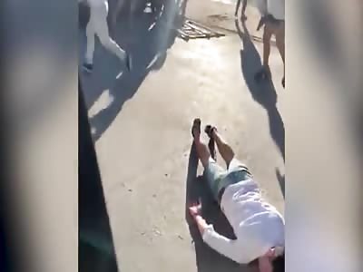 Brutal brawl breaks out during Christmas festival in Argentina