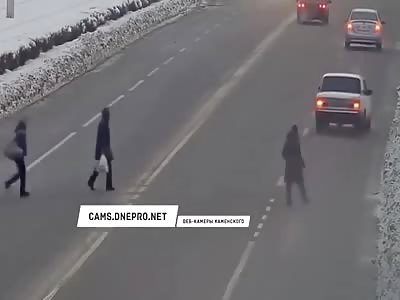 Crossing the street improperly