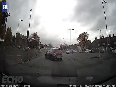 Car thief flees vehicle in his dressing gown after causing crash