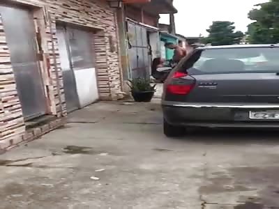 Caught a couple having sexual intercourse in the middle of the street