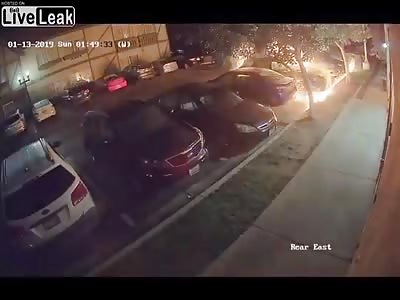 Arsonist Caught On Security Camera