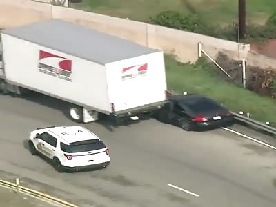 Citizen cooperation. A Truck driver makes the policeâ€™s job easier