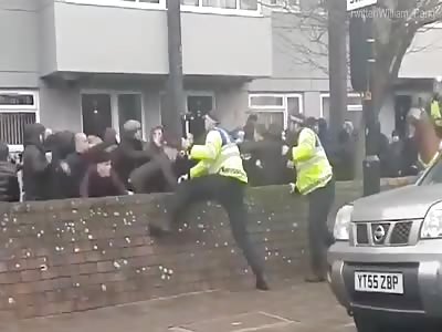 Everton fan's face was slashed with a knife