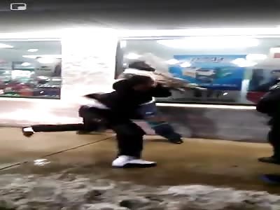 1v1 Pops Off Outside Gas Station!