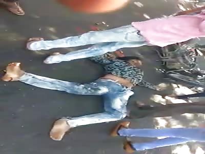 Live accident in city