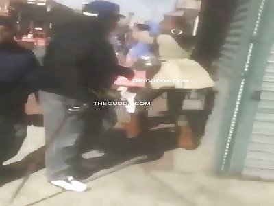 Girl Takes Quick Beating And Tries To Run For Her Life!