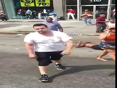 Dude Canâ€™t Even Stand After Getting Knocked Out & Gets Clowned Badly!