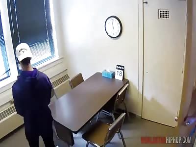 Handcuffed Suspect In Custody Jumps Out Of A Window & Runs For It!