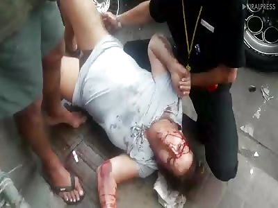 Car Crash Into Parked Motorcycles