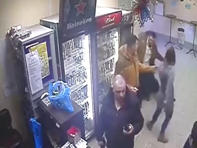 Girls Knocks Out A Man For Bullying Another Dude!