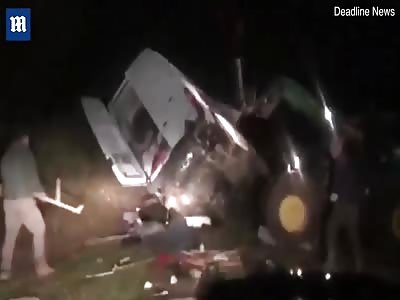 'Farmers' tackle fly tippers after they were caught dumping rubbish