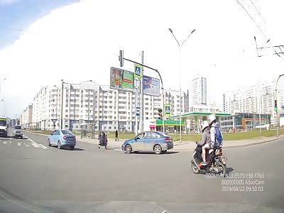 Scooter Plows Over Person