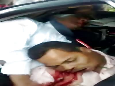 horrific accident in the road