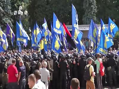 The explosion of a grenade RGD-5