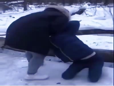 beat up a disabled person because of iphone