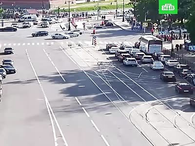 Flew into a crowd of people