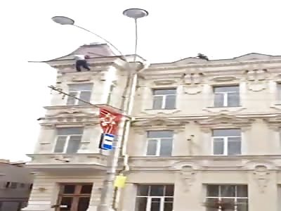 The crunch of bones on the sidewalk