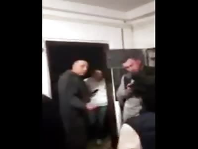 Shot a neighbor with a machine gun