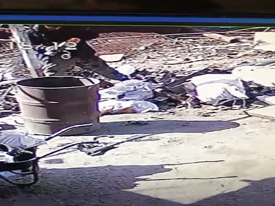 A grenade explosion (consequences)