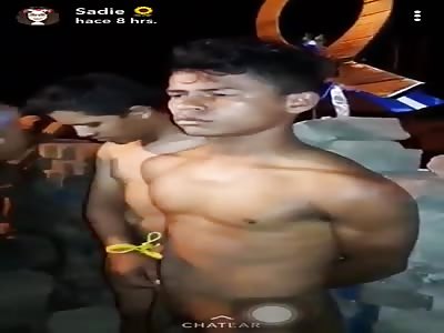 Political opponents capture and strip rival guys.