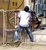 Deranged Lunatic Drunk Man Electrocuted. (Full)