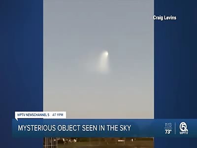 UFO? No, an ICBM missile test launch from a Submarine