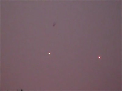 UFO Presents itself to Guy filming Planets 