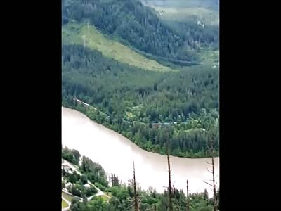 UFO Flies Out of River in Canada....