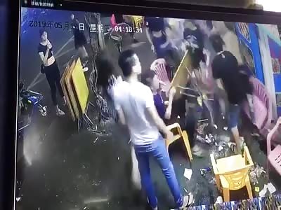 Victim was the one who got burnt from the hot food