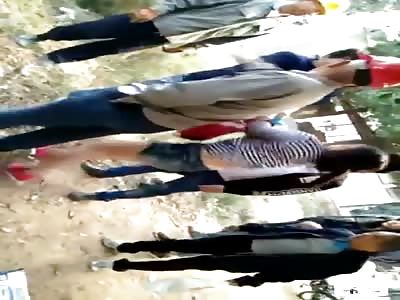 Poor girl begged bystanders for help and nobody did