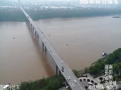 FLYING OFF THE BRIDGE.