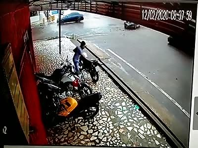 Accident in high speed