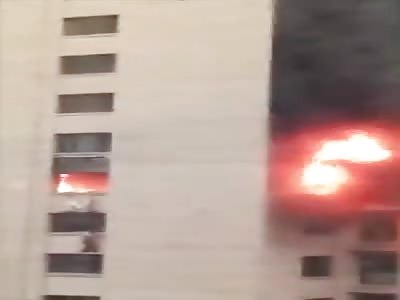 Man Clinging to Window Ledge Due to Fire Falls to Death